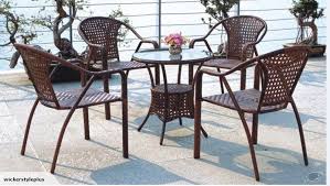 Wickerstyle Table And Chair Set Top Buy Trade Me Garden Dining Set Outdoor Furniture Sets Table And Chair Sets