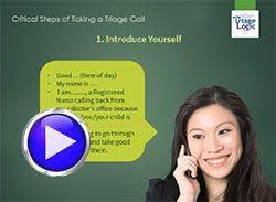 Nurse Triage Videos And Classes Triagelogic Advice Nurse Triage Nursing Nurse
