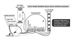 Zooz Z Wave Plus S2 Rgbw Dimmer Zen31 For Led Strips In 2020 Led Strip Rgbw Led Strip Dimmer