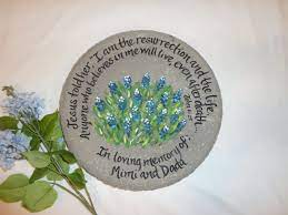 Hand Painted Memorial Stepping Stone Memorial Gift Garden Etsy Sympathy Gifts Memorial Gifts Hand Painted