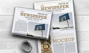 Download Newspaper Mock Up G4ds In 2020 Mockup Newspaper Business Card Mock Up