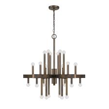 Fallon 24 Light Oil Rubbed Bronze Chandelier 27x59 Inspire Lighting