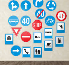 Regulatory signs control traffic and must be obeyed. Traffic Road Signs Wall Stickers Tenstickers