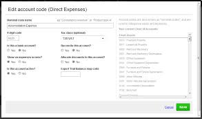 chart of accounts and account codes brightpearl help center