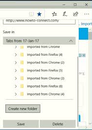 (a) migrating edge favorites to another computer, and/or (b) exporting my previously saved ie favorites to another computer or browser. How To Create New Folder In Favorites On Edge Browser