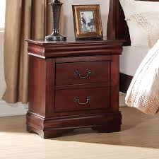 One way furniture provides attractive, affordable nightstands, bedside tables, bedroom side tables, and night stands that are practical and stylish accents to your existing bedroom. Louis Philippe Nightstand Cherry By Acme Furniture Furniturepick