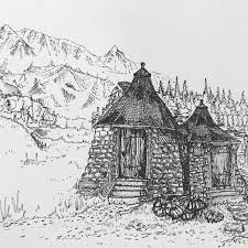Hagrid S Hut O C Hagrids Hut Drawings Art