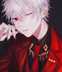 Beautiful anime boy with long white hair. Cute Anime Little Boy With White Hair