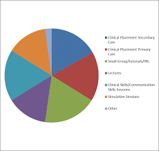 pie chart showing the pattern of sessions of various types