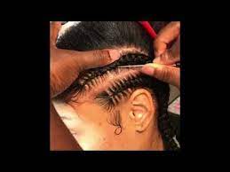 Feed In Braids Straight Back Tutorial Youtube Feed In Braid Feed In Braids Ponytail Feed In Braids Hairstyles