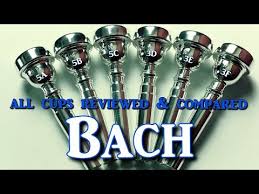 first ever review comparison of all bach trumpet mouthpiece cup sizes by kurt thompson