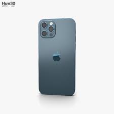 3d Model Of Apple Iphone 12 Pro Max Pacific Blue Iphone Apple Iphone 3d Model
