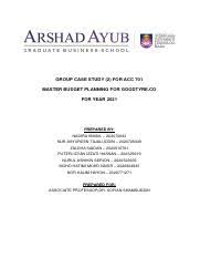 Iniuntukakusahaja@gmail.com blog my resume at: Group Project Acc Case 1 Final Docx Master Of Business Administration Mba Arshad Ayub Graduate Business School Universiti Teknologi Mara Sabah Course Hero