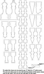 Scroll Saw Chess Patterns Bing Images Schachspiel Schachfiguren