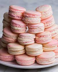 Strawberry Cheesecake Macarons Recipe By Tasty Recipe Desserts Macaron Recipe Macaroons