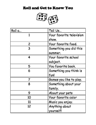 These games will help break the ice for the group and get them interacting and participating. Get To Know You Game Beginning Of The Year Speech Therapy Small Groups