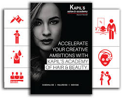 Brochure Course Fees Kapils Salon Party makeup pamphlet design do contact for designing & printing : brochure course fees kapils salon