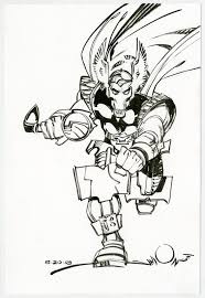 Walter Simonson على X: "Beta Ray Bill. Brush ink sketch. 6.4 x 9.2. 2018. I  know. I've done a zillion BRB sketches but I still enjoy drawing him  occasionally. This drawing fulfills