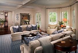 Nice Ceiling Color And Details Family Home With Classic Coastal Interiors Coastal Interiors Coastal Living Rooms Comfortable Living Rooms