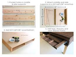 Diy puzzle board with drawers. Diy Coffee Table With Pullouts Home Made By Carmona