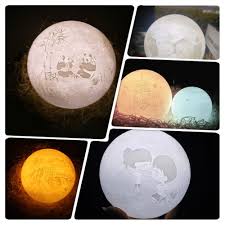 Rundes, dimmbares mond nachtlicht hol dir den mond ins schlafzimmer mit dieser einzigartigen mondlampe verstellbare helligkeit bezauberndes nachtlicht: Personalisierte 3d Usb Mond Lampe 10 12 15 18 20cm Geniale Gadgets