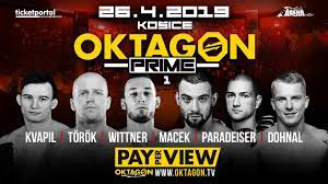 45€ 2 vstupenka, sektor a1, rada 7, sedadlo 25, cena: Oktagon Prime 1 Oktagon Mma