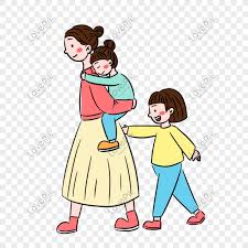 Kumpulan gambar kartun muslimah terbaru dengan kualitas hd. Ibu Dan Ibu Hari Kartun Segar Tiga Elemen Adegan Gambar Unduh Gratis Imej 401052405 Format Psd My Lovepik Com