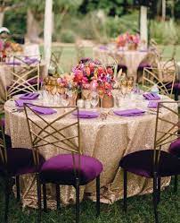 Ideas Advice Pretty Wedding Table Wedding Table Linens Purple And Gold Wedding