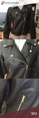New Steve Madden Faux Black Leather Jacket M Black Leather Jacket Clothes Design Steve Madden Jacket