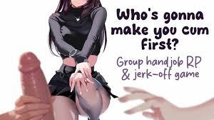 One Guy vs. 5 Women Taking Turns Stroking His Dick 😈 | Jerk-Off Game with  Wet Sounds & Whispering