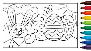 Melukis dengan cat air sangatlah menyenangkan. Belajar Cara Menggambar Telur Paskah Untuk Anak Easter Coloring Page Youtube