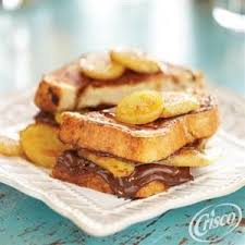 Chocolate Hazelnut Banana Stuffed French Toast From Crisco Peanut Butter Recipes French Toast Breakfast Toast Recipes