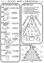 See more ideas about christmas worksheets, christmas activities, christmas school. Food And Christmas Esl Worksheet By Beauty And The Best