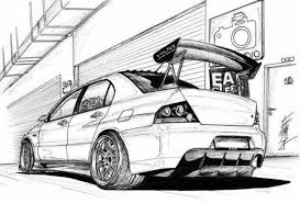 Incredible Car Drawings Car Artwork Automotive Artwork