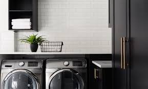 Using portable ultrasonic cleaners such as sonic soak is the safest and most effective way to get the brilliant white of your clothing back. 15 Fantastic Black And White Laundry Room Decoration Ideas On A Budget Laundry Room Color Schemes Laundry Room Colors White Laundry Rooms