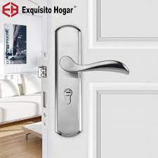 These locks have the locking mechanism within the doorknob. Stainless Steel Indoor Bedroom Room Door Handle Lock General Type Simple Silent Large Solid Wood Steel Door Lock Handlesets Aliexpress