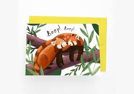 Cute Red Panda Anniversary Card I Love You Red Panda Valentine S Day Card Red Panda Card For Other Half Panda Card Anniversary Cards Valentines Cards