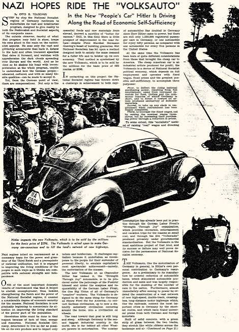 The Times Greeted Hitler's Volkswagen Skeptically - The New York Times