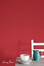 Emperor's silk is a bright red wall paint colour. Bright Red Wall Paint Emporer S Silk Annie Sloan Annie Sloan Painted Furniture Wall Painting Annie Sloan
