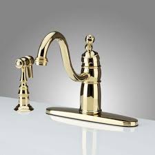 kitchen sink faucet with side spray