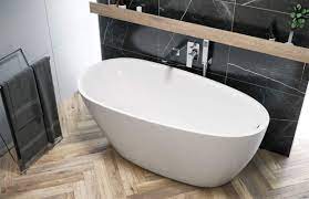 Ablauf und wasseranschlüsse, badarmatur und revisionsschacht. Freistehende Badewanne Modern 150x73 Cm Mint Online Kaufen Modernbaden De