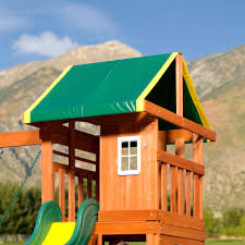 Backyard Discovery Oakmont Cedar Wooden Swing Set Walmart Com Wooden Swing Set Wooden Swings Swing Set