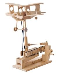 Wooden Automata Hand Cranked Wooden Biplane Automaton By Timberkits Woodworking For Kids Woodworking Projects For Kids Easy Woodworking Projects