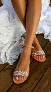 Beach sandals beach wedding sandals pinterest. 54 Cool Beach And Barefoot Wedding Sandals Ideas Weddingomania