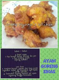 Nasi ayam lemon ni dihidangkan dengan ayam goreng crispy disaluti sos lemon. Resepi Ayam Goreng Kunyit Biasa Pawtaste Com