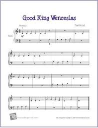 Good King Wenceslas Free Beginner Piano Sheet Music Piano Sheet Music Piano Music Free Sheet Music
