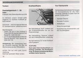 Tanken Gemisch Ol Anteil Ol Sorte Kraftstoffhahn Hercules Prima Stoff Kraft