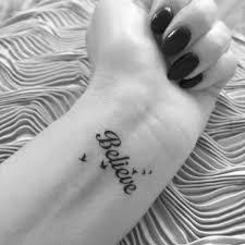 Temporare Tattoo Schwarz Glauben Vogel Tt401 Handgelenk Oder Knochel Tattoos Tattoo Handgelenk Innen Tatowierungen Und Tattoo Handgelenk