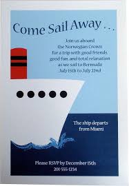Party Invitation Nautical Cruise Ship Boat Boat Party Cruise Theme Parties Cruise Ship Party