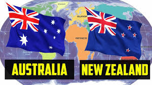 Keep the star formation of australia's flag but change the color to a solid red fill with white outline like in new zealands flag. Australia Vs New Zealand Country Comparison Gdp Military Area Population Etc Youtube